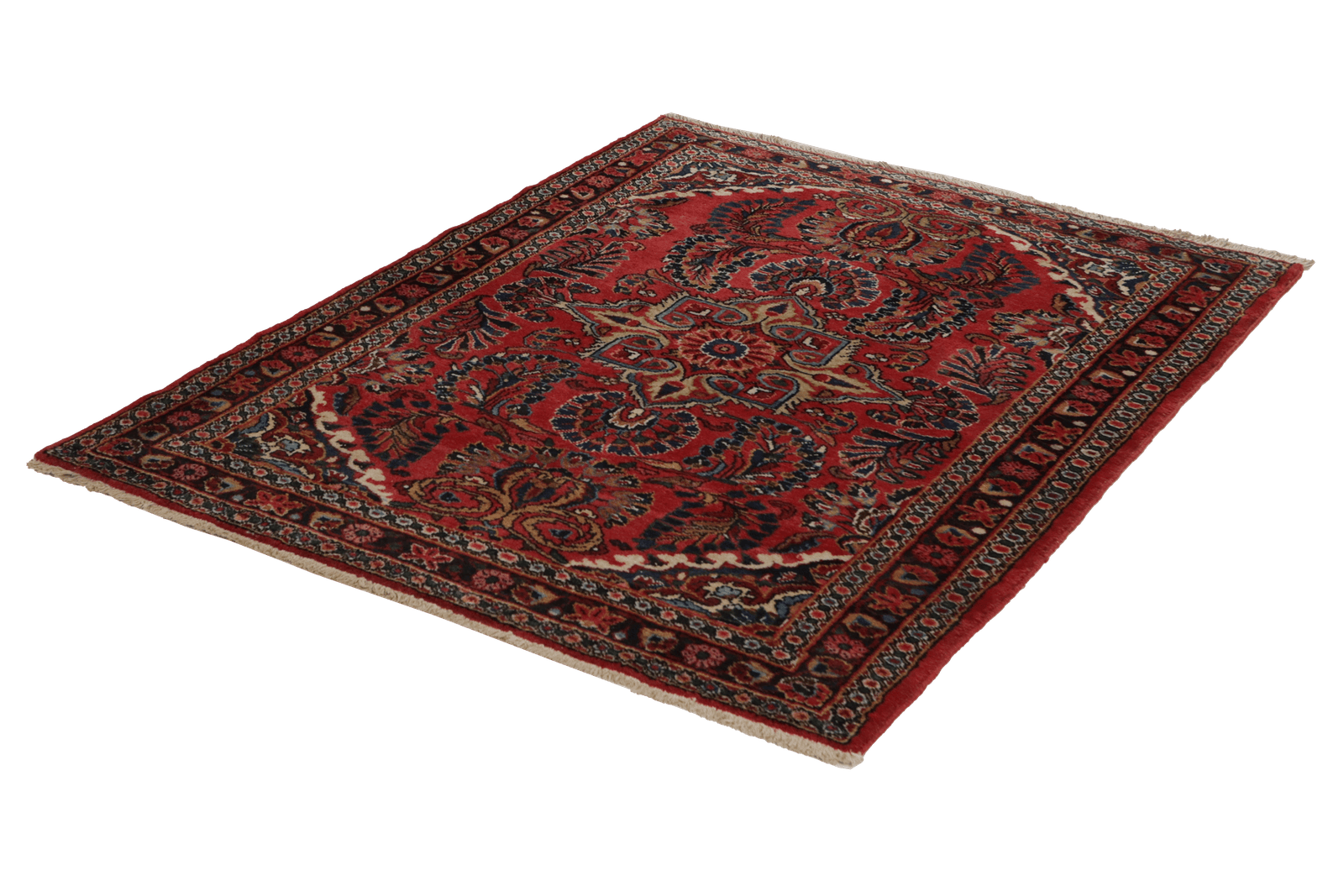 Lilian — Hand-knotted, 114x151 cm, Red, 100% Virgin Wool | View 6