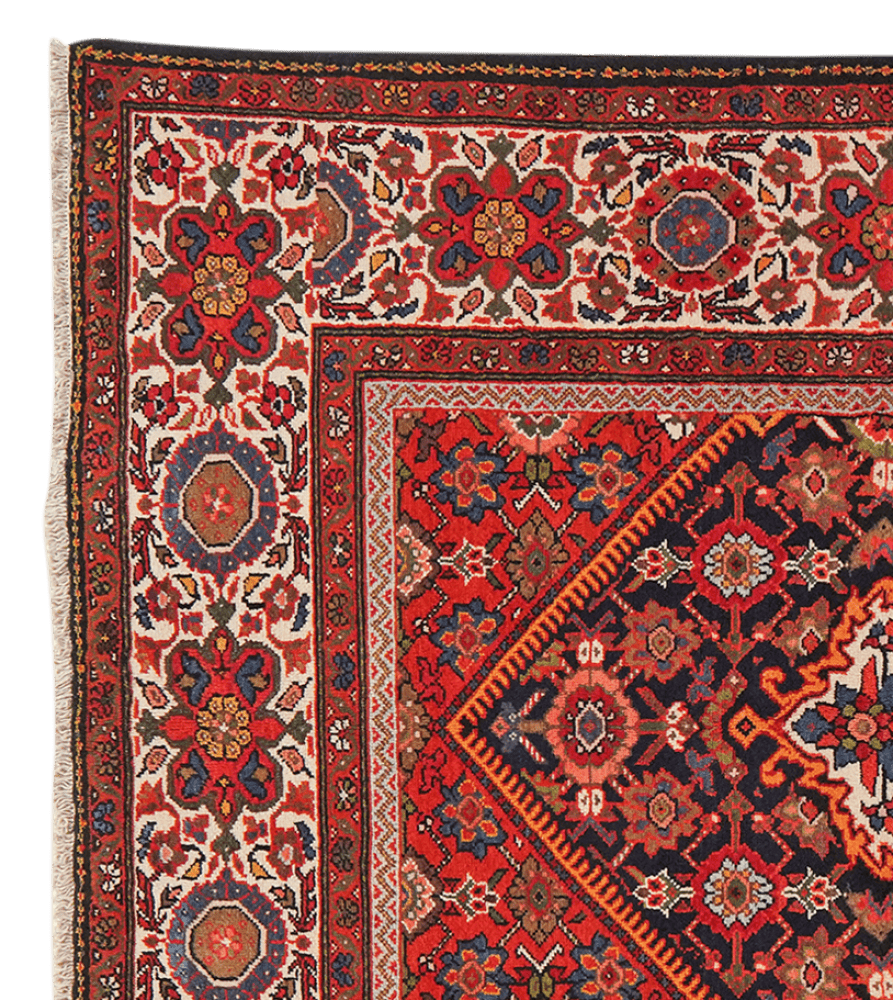 Farahan — Hand-knotted, 159x264 cm, Blue, 100% Virgin Wool | View 3