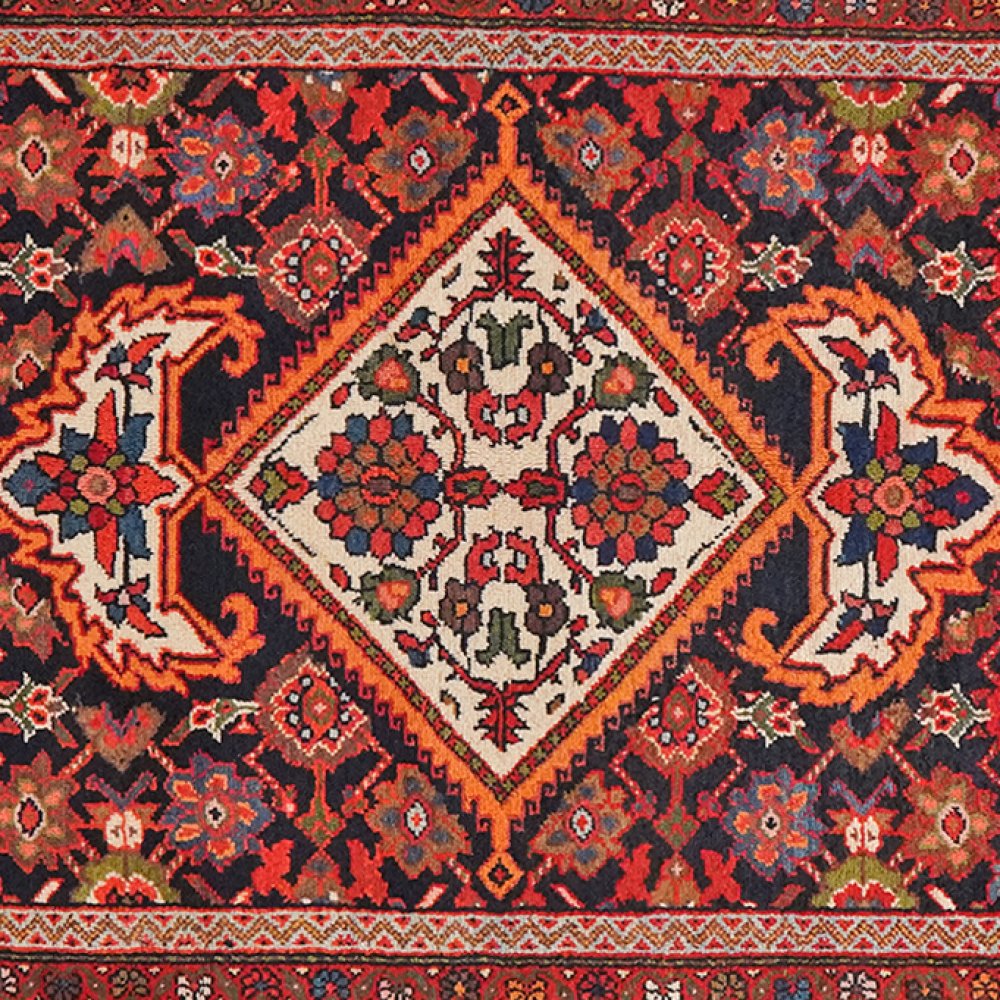Farahan — Hand-knotted, 159x264 cm, Blue, 100% Virgin Wool | View 4