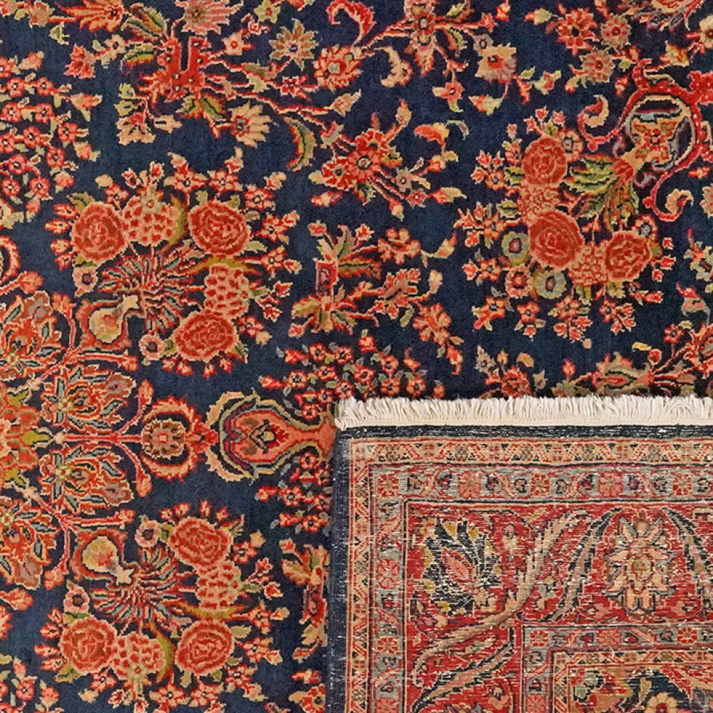 Ekbatan — Hand-knotted, 197x293 cm, Blue, 100% Virgin Wool | View 6