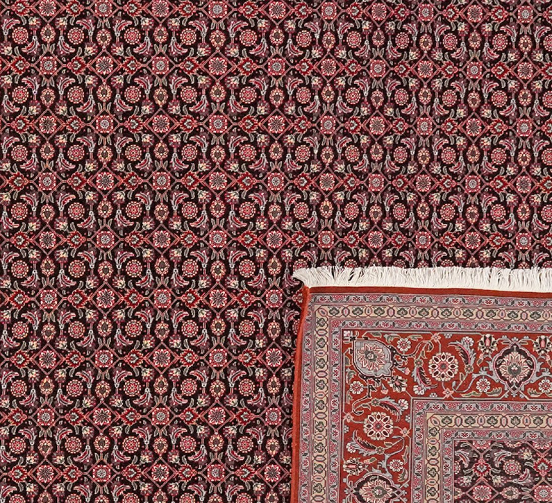 Tabriz 50 Raj — Hand-knotted, 202x289 cm, Black, 100% Virgin Wool | View 6
