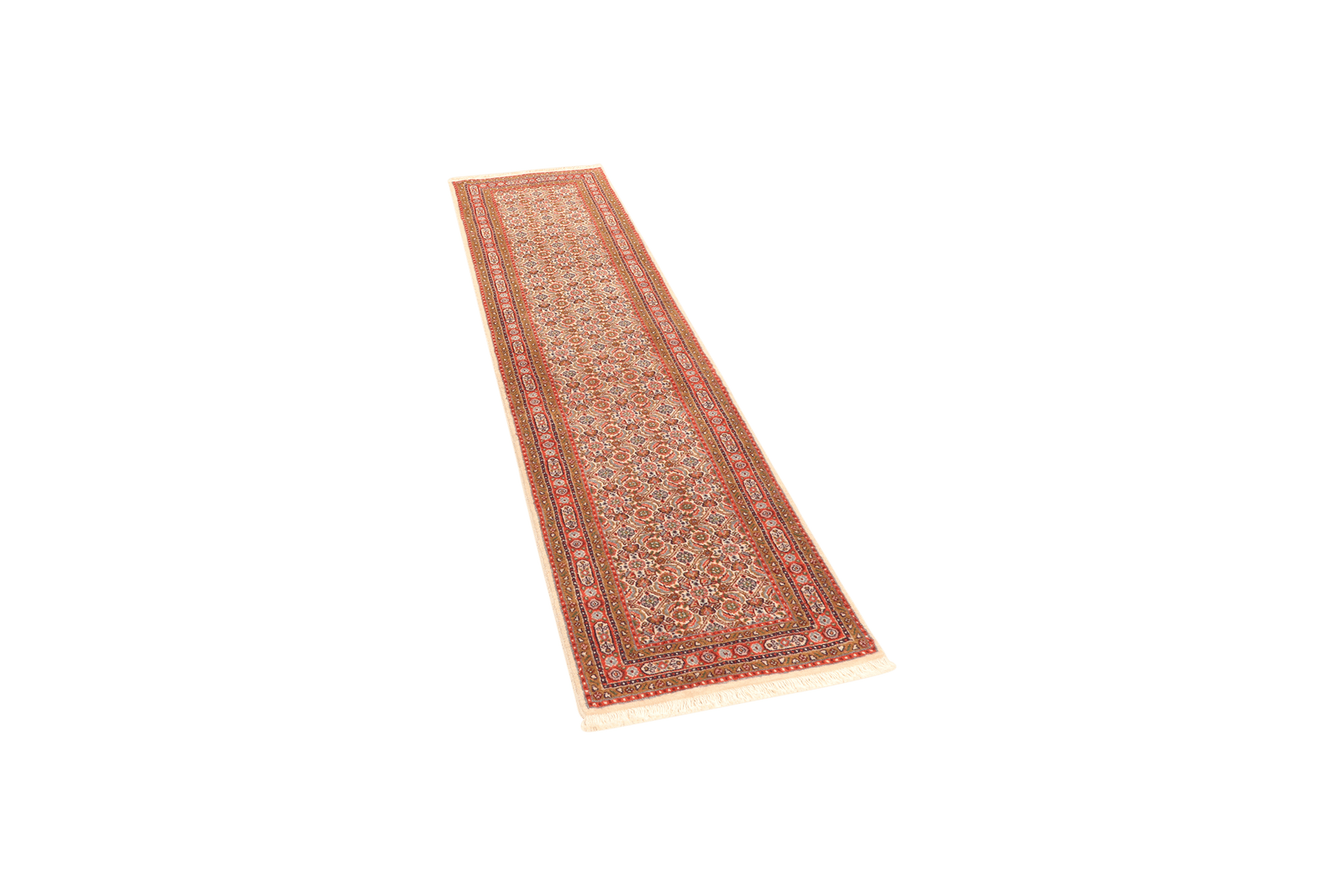 Moud Mahi — Hand-knotted, 49x195 cm, Beige, 100% Virgin Wool | View 5