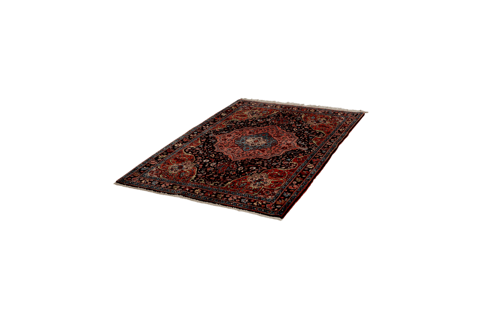 Bidjar — Hand-knotted, 113x159 cm, Blue, 100% Virgin Wool | View 5