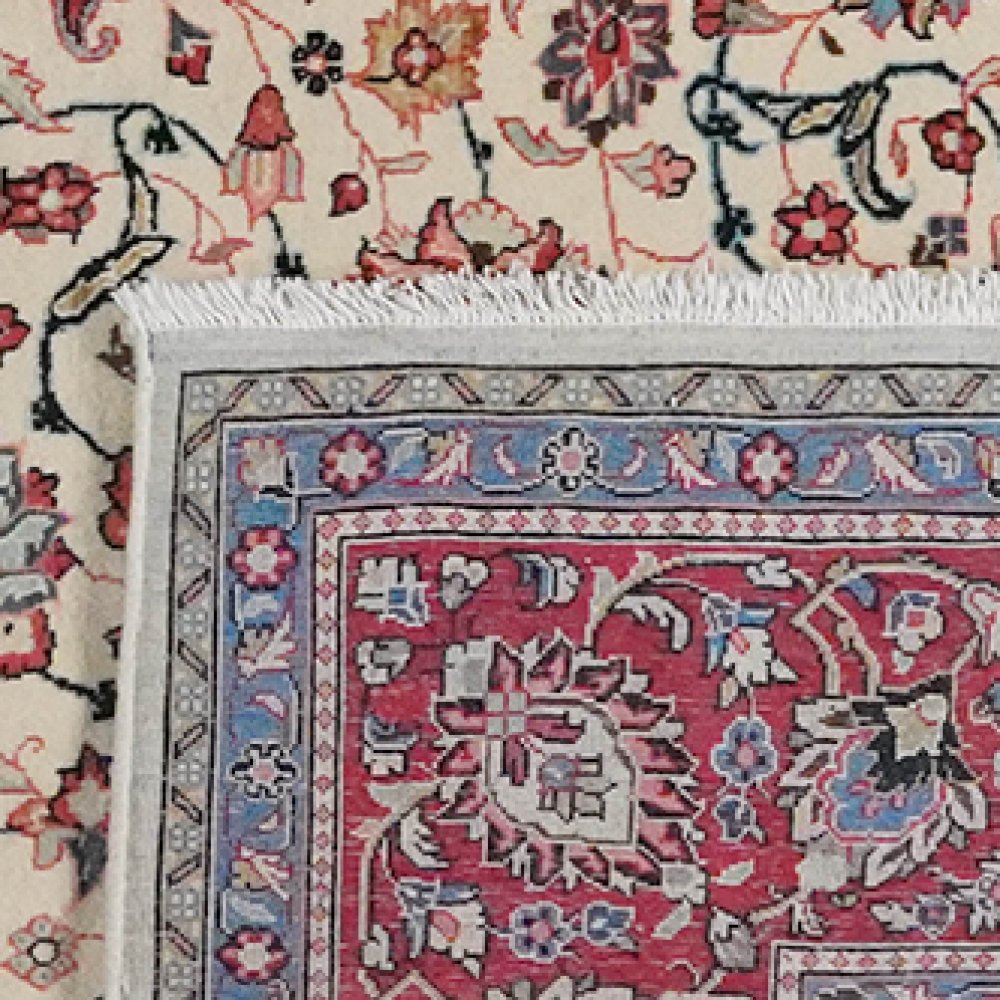 Sarough — Hand-knotted, 275x367 cm, Beige, 100% Virgin Wool | View 6
