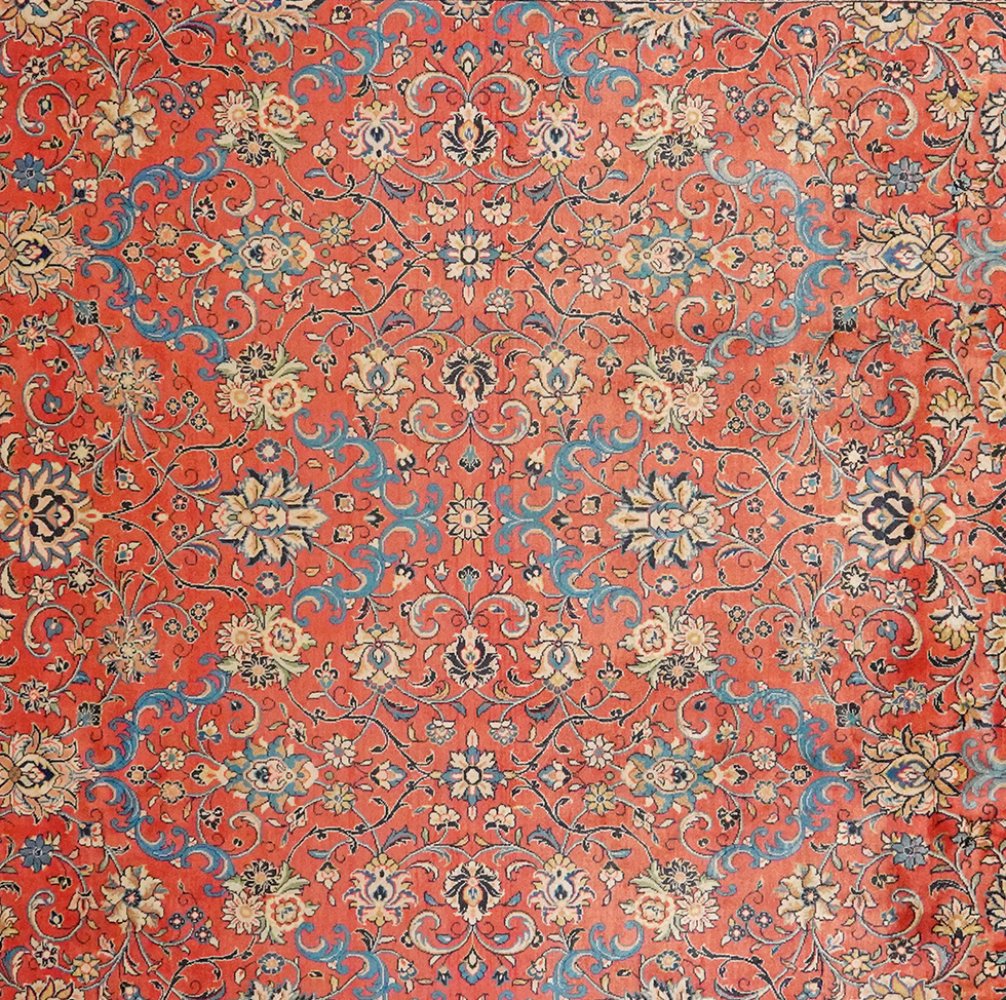 Sarough — Hand-knotted, 236x341 cm, Red, 100% Virgin Wool | View 4