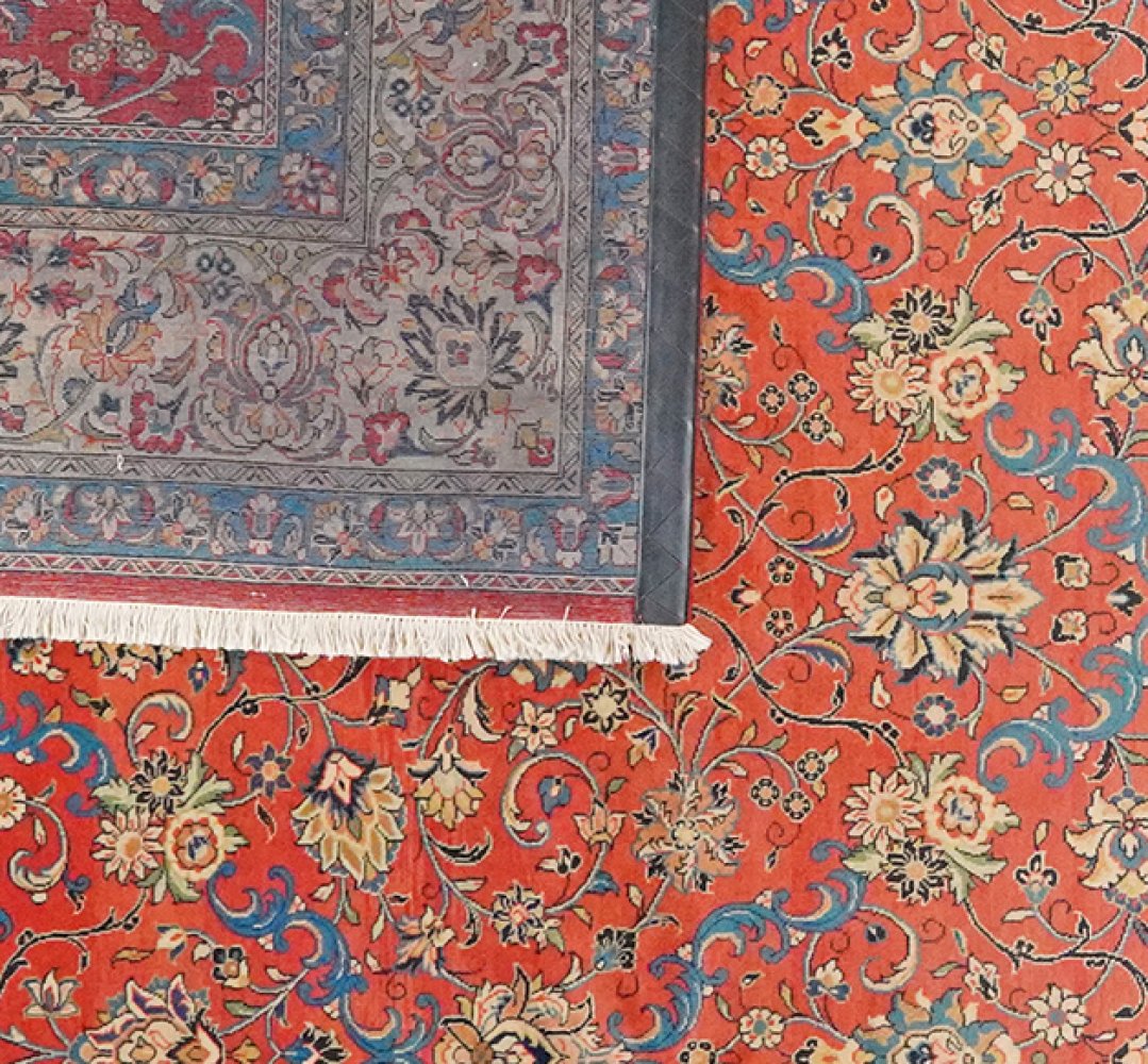 Sarough — Hand-knotted, 236x341 cm, Red, 100% Virgin Wool | View 6