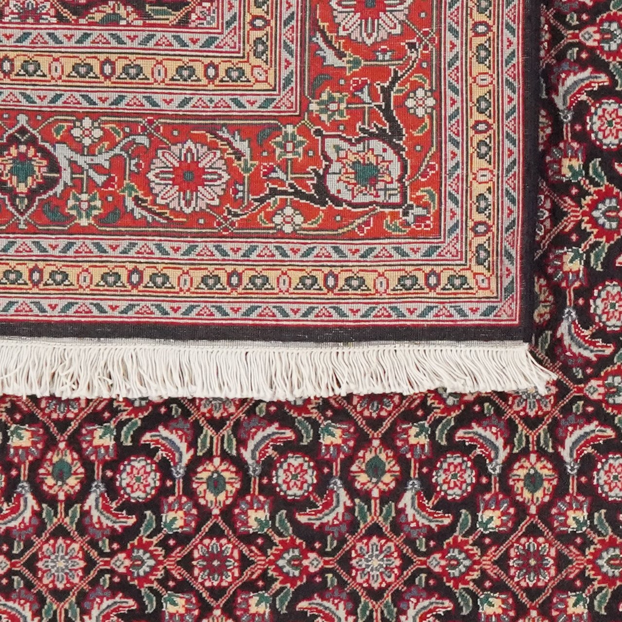Tabriz 50 Raj — Hand-knotted, 147x207 cm, Blue, 100% Virgin Wool | View 6