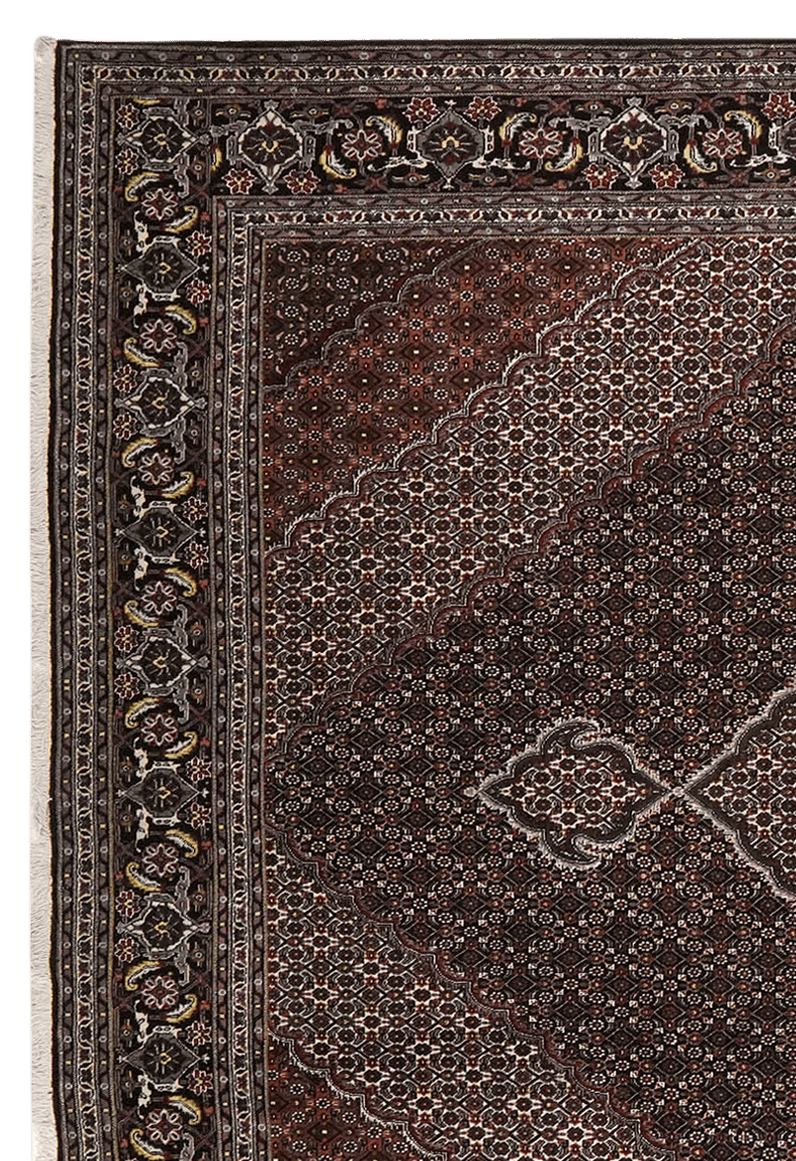 Tabriz 40 Raj — Hand-knotted, 245x345 cm, Brown, 100% Virgin Wool | View 3