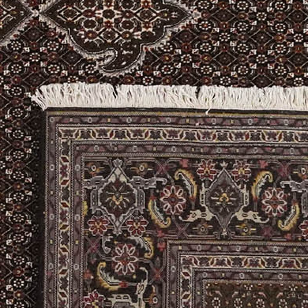 Tabriz 40 Raj — Hand-knotted, 245x345 cm, Brown, 100% Virgin Wool | View 6