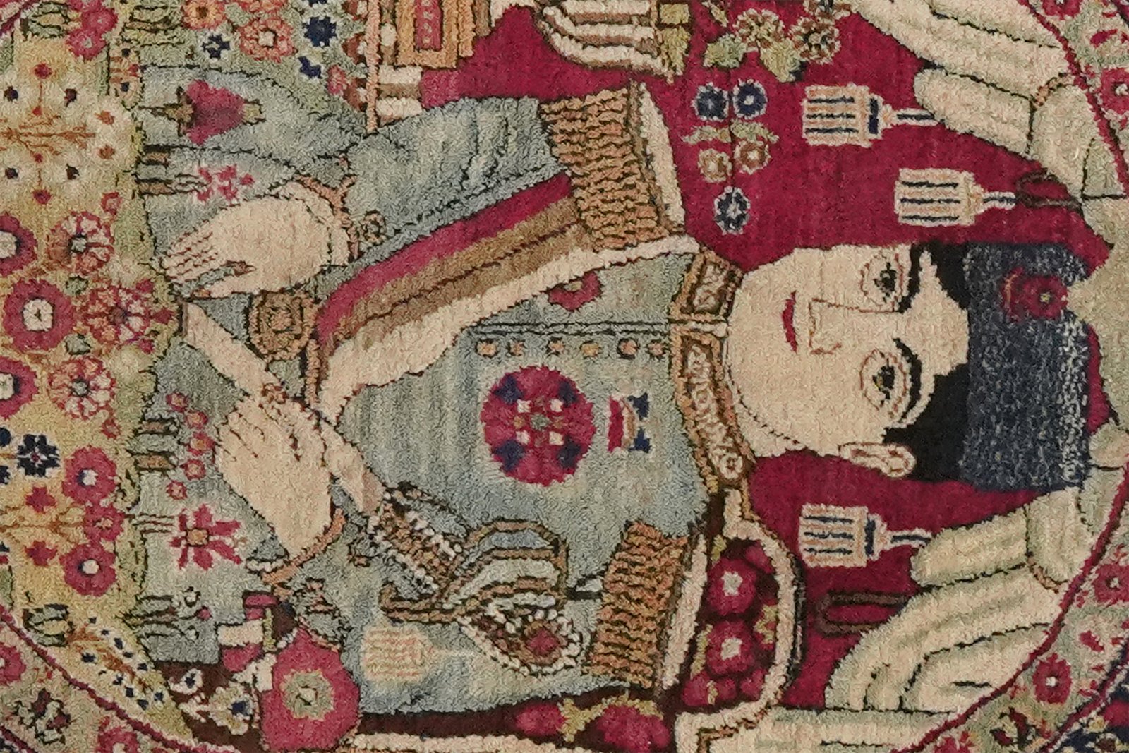 Kirman — Hand-knotted, 54x77 cm, Multicolor, 100% Virgin Wool | View 4