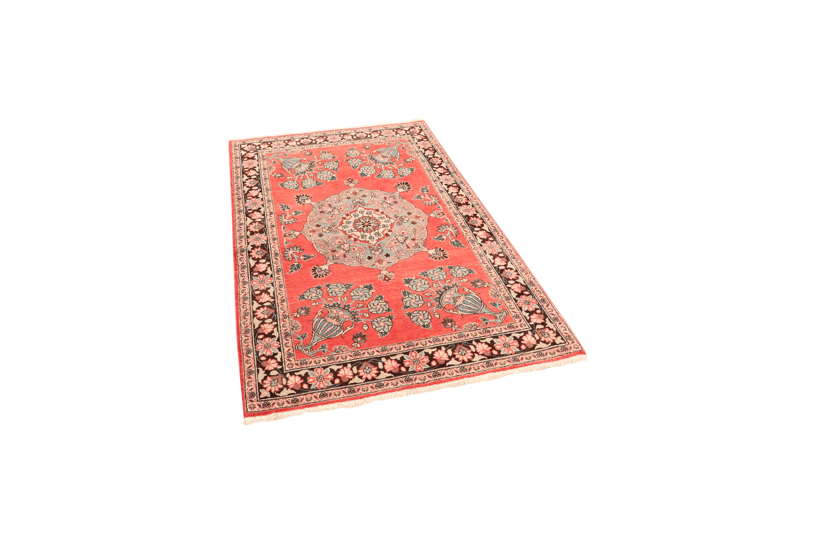 Semnan — Hand-knotted, 100x150 cm, Red, 100% Virgin Wool | View 5