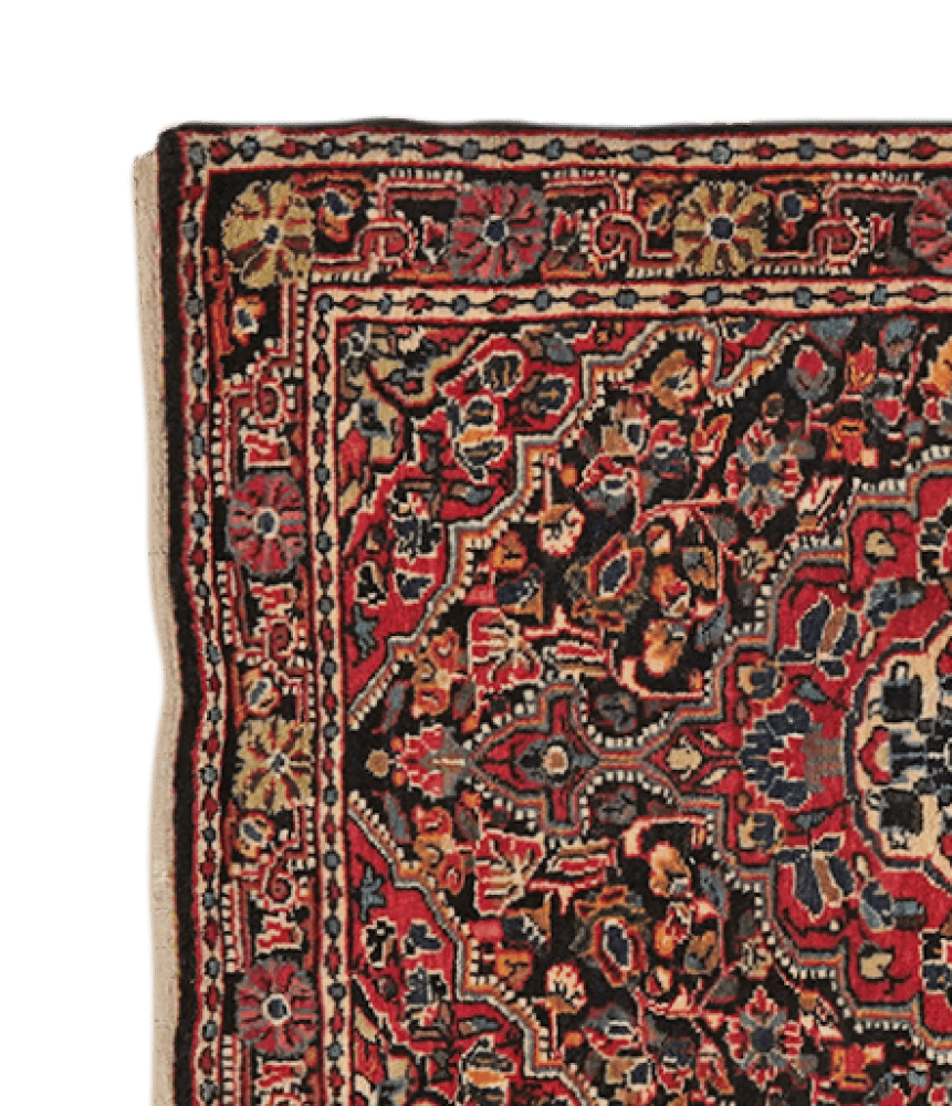 Djozan — Hand-knotted, 60x78 cm, Blue, 100% Virgin Wool | View 3