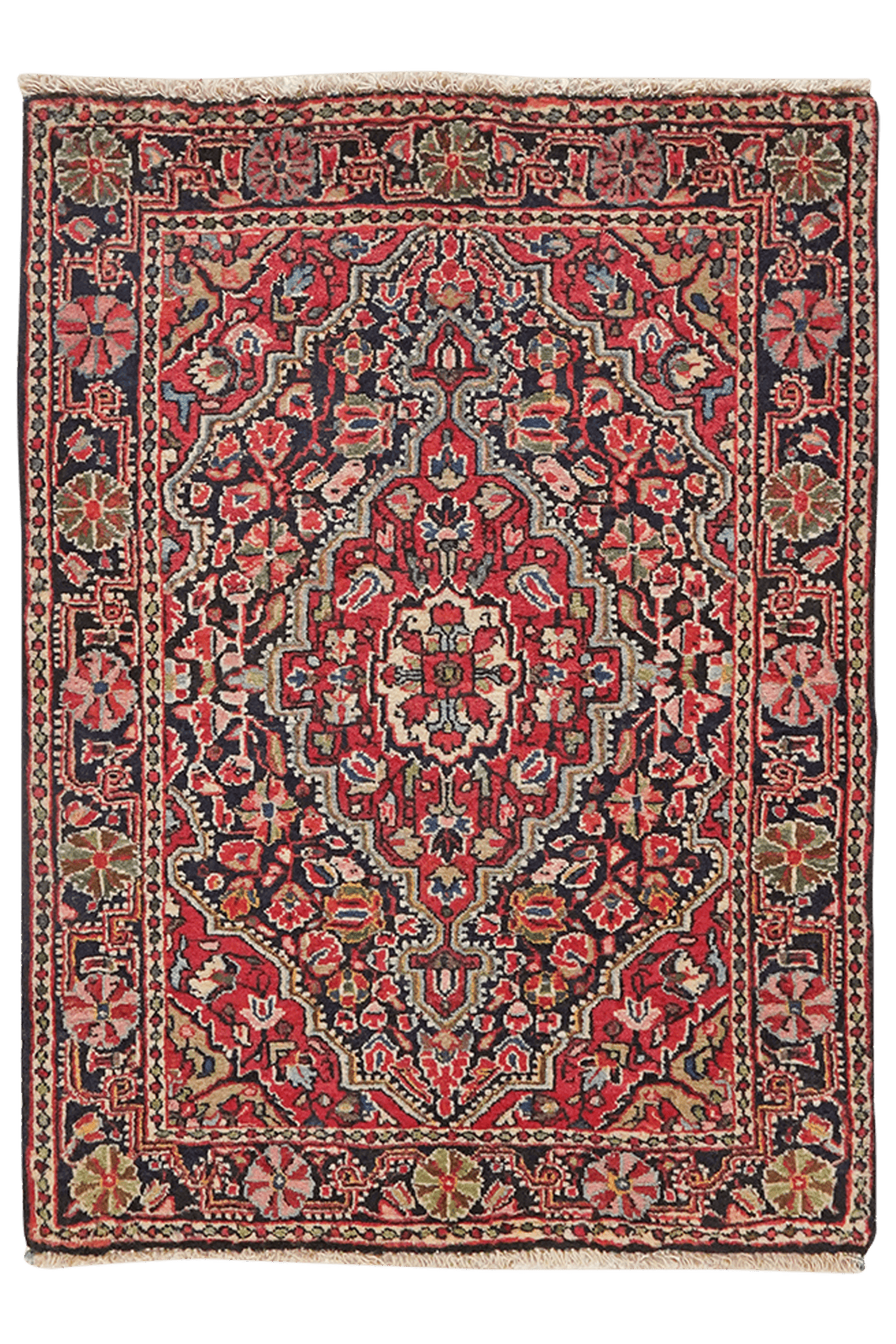 Djozan — Hand-knotted, 67x88 cm, Blue, 100% Virgin Wool | Main view