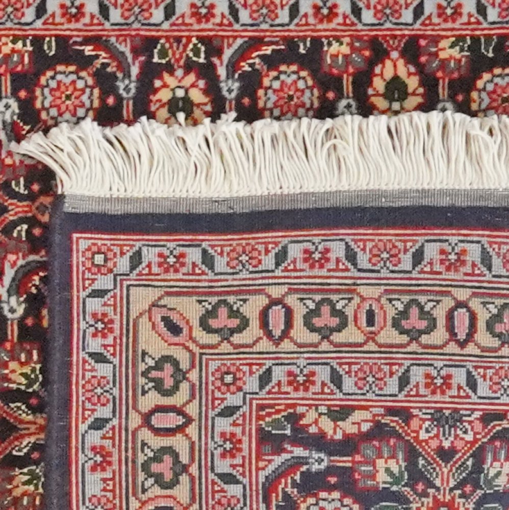 Tabriz 50 Raj — Hand-knotted, 65x199 cm, Blue, 100% Virgin Wool | View 6