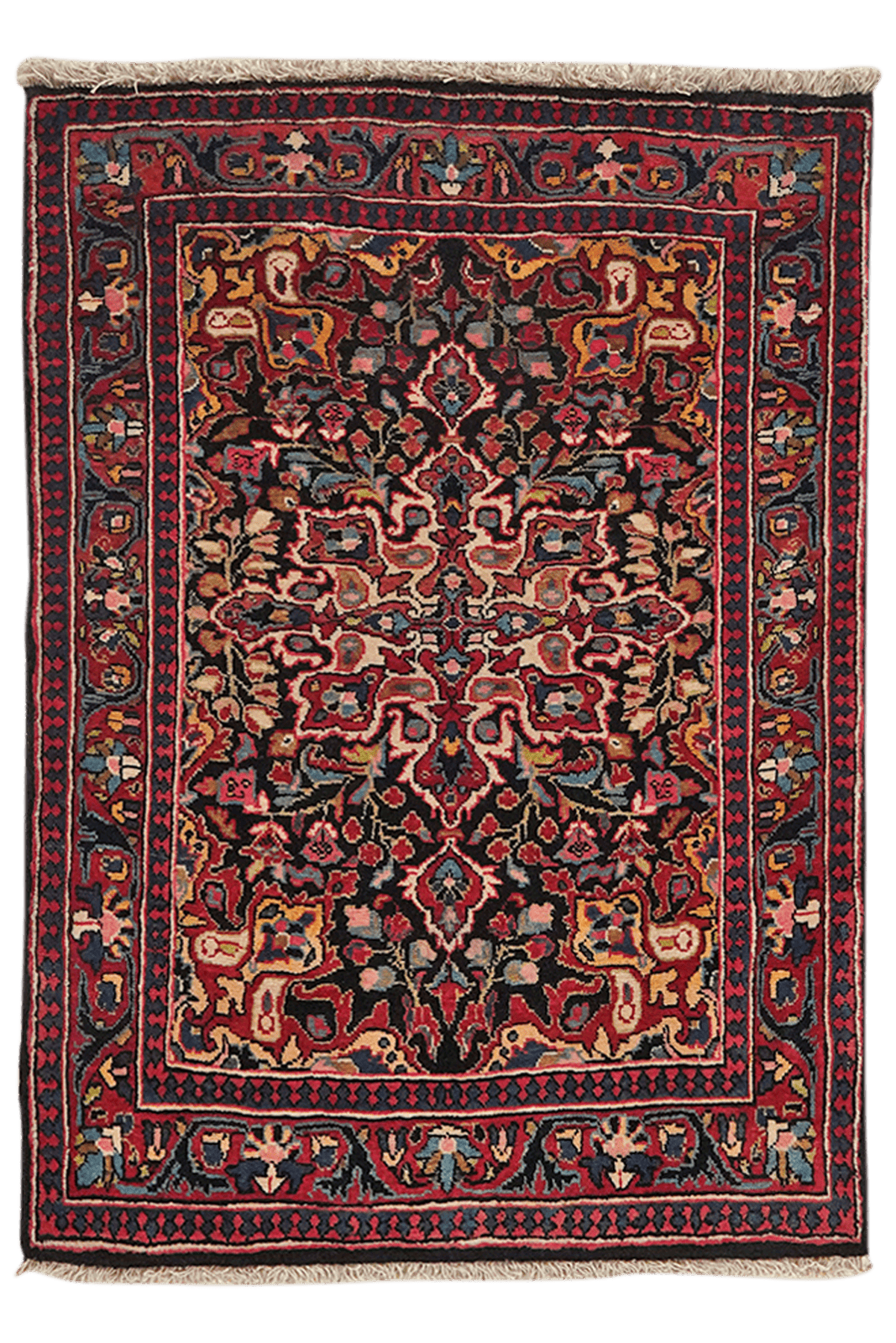 Djozan — Hand-knotted, 63x88 cm, Blue, 100% Virgin Wool | Main view