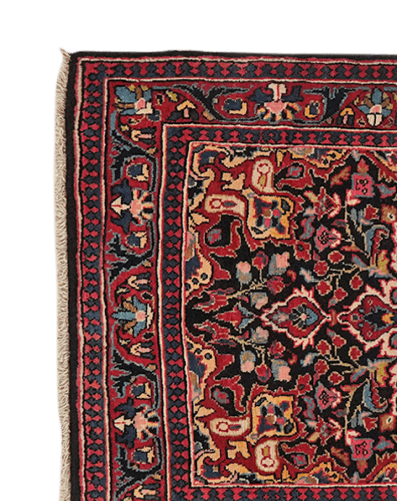 Djozan — Hand-knotted, 63x88 cm, Blue, 100% Virgin Wool | View 3