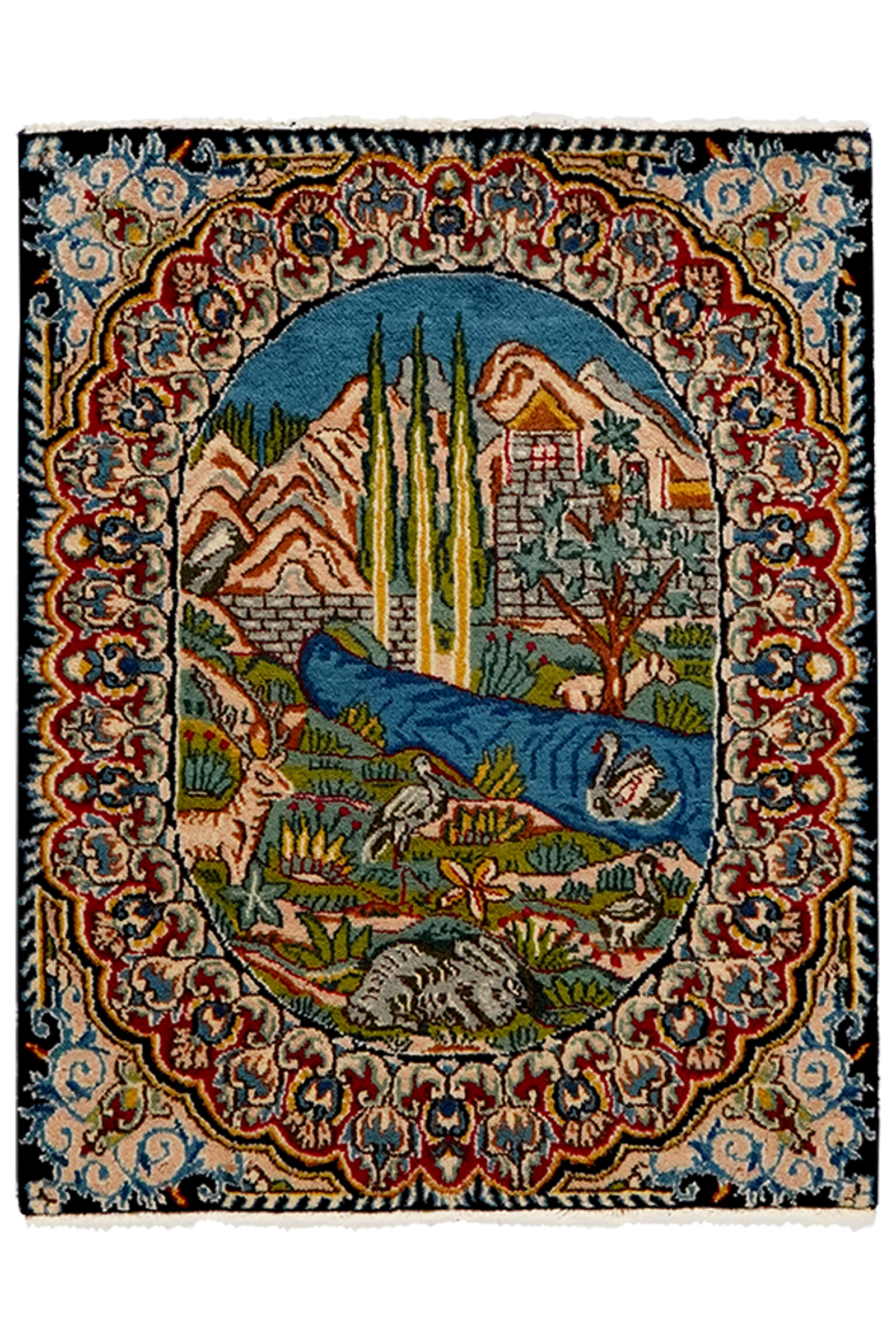 Kirman — Handgefertigt, 67x53 cm, Bunt, 100% Virgin Wool | Main view