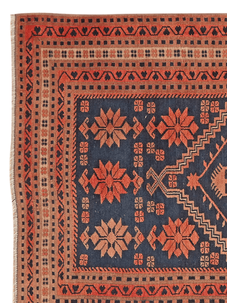 Yagdjibedir — Hand-knotted, 105x179 cm, Blue, 100% Virgin Wool | View 3