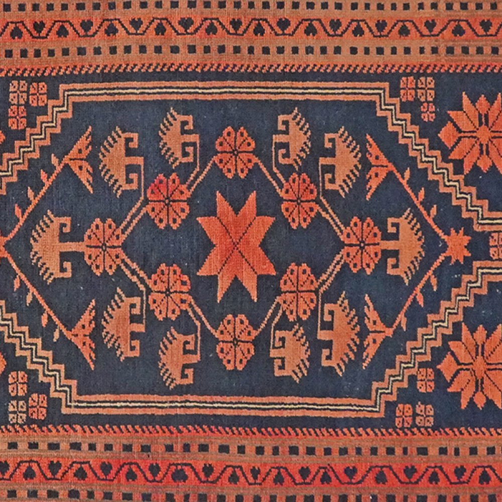 Yagdjibedir — Hand-knotted, 105x179 cm, Blue, 100% Virgin Wool | View 4