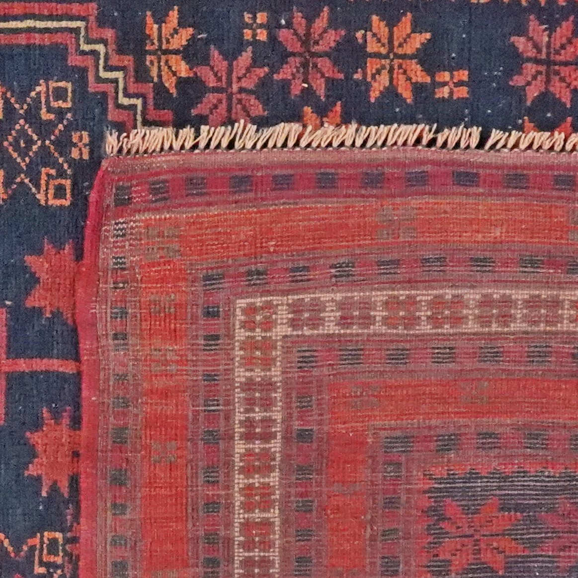 Yagdjibedir — Hand-knotted, 107x181 cm, Blue, 100% Virgin Wool | View 6