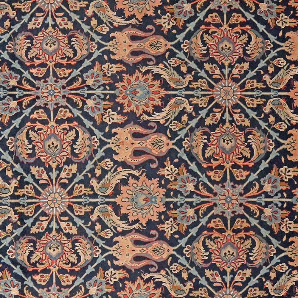 Veramin — Hand-knotted, 197x294 cm, Blue, 100% Virgin Wool | View 4