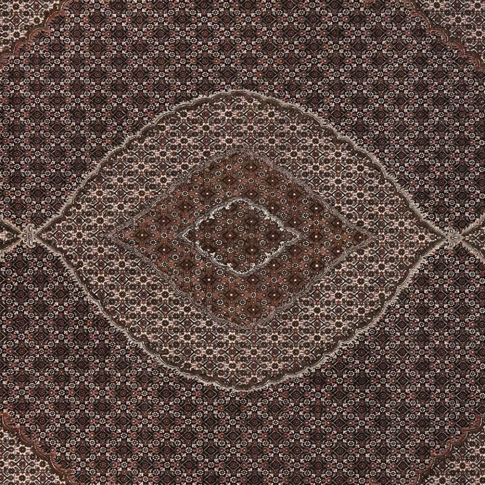 Tabriz 40 Raj — Hand-knotted, 249x345 cm, Black, 100% Virgin Wool | View 4