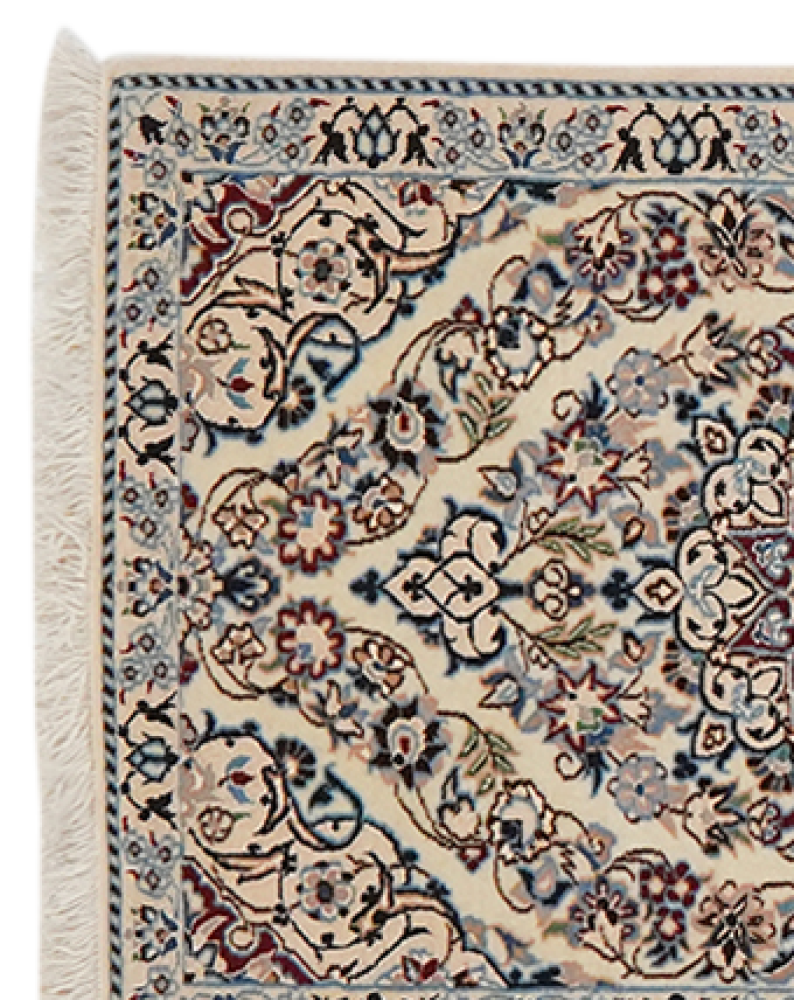 Nain 6La — Handgefertigt, 212x49 cm, Beige, 100% Virgin Wool | View 4