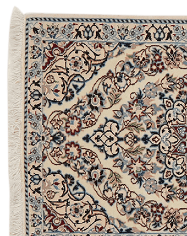 Nain 6La — Hand-knotted, 49x212 cm, Beige, 100% Virgin Wool | View 3