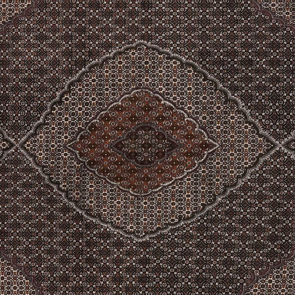 Tabriz 40 Raj — Hand-knotted, 250x337 cm, Black, 100% Virgin Wool | View 4