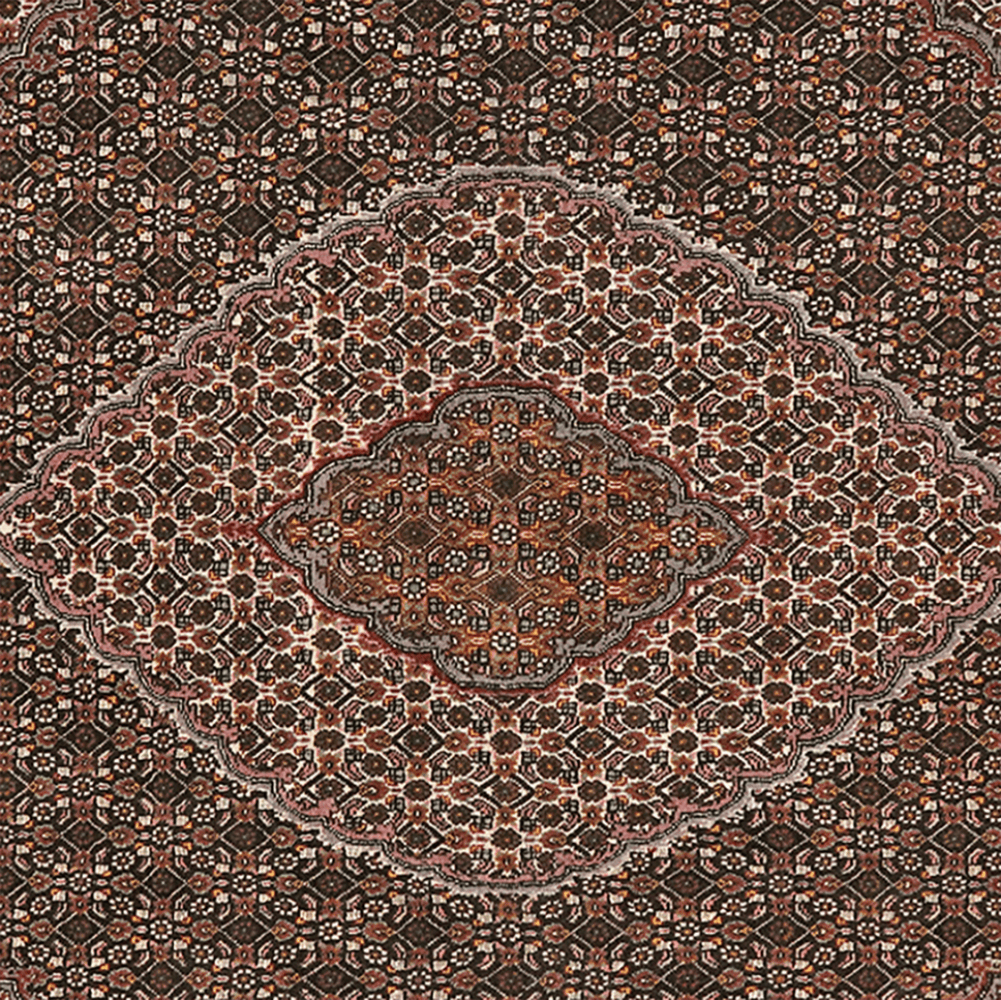 Tabriz 40 Raj — Hand-knotted, 198x244 cm, Brown, 100% Virgin Wool | View 4
