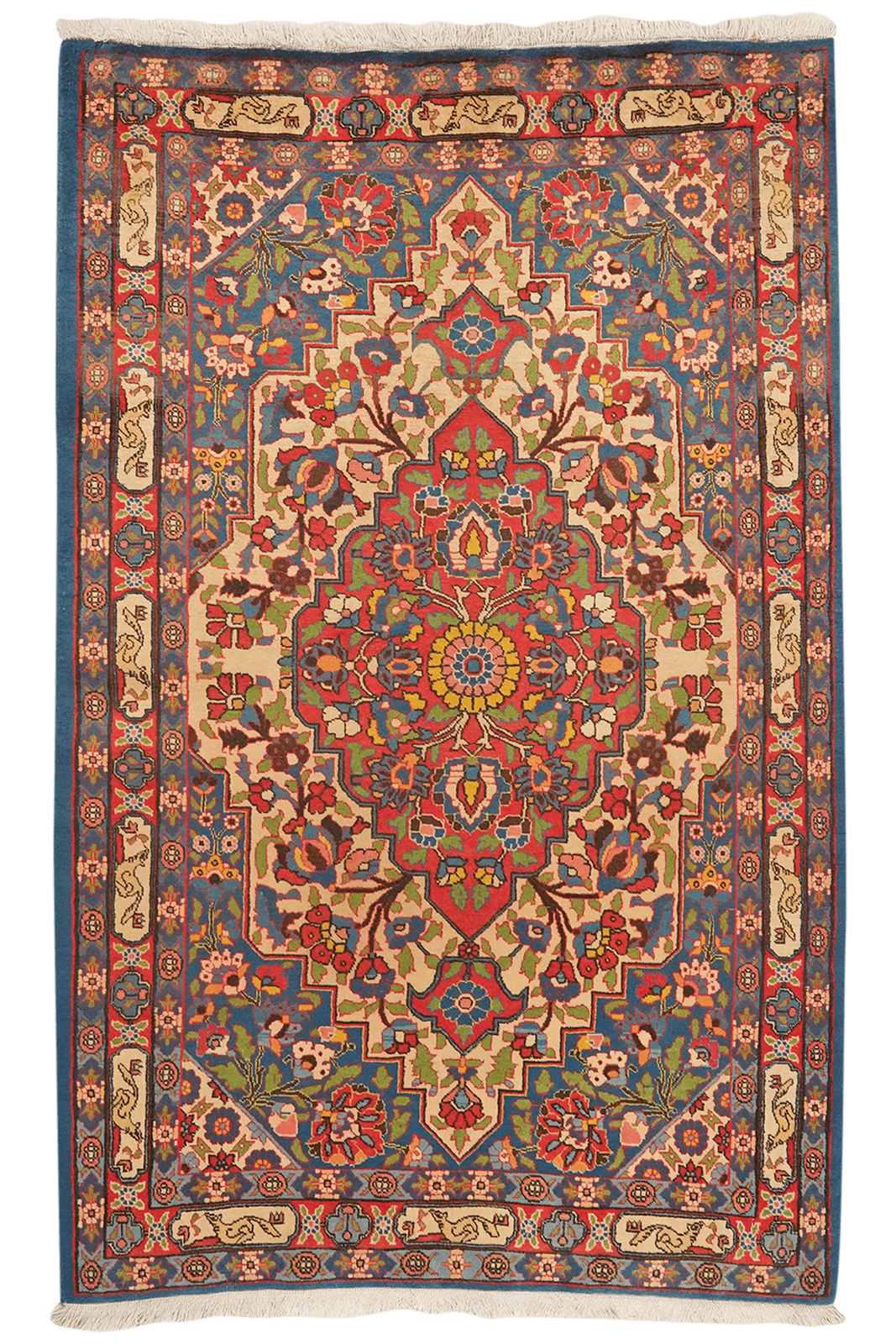 Veramin — Hand-knotted, 105x167 cm, Multicolor, 100% Virgin Wool | Main view