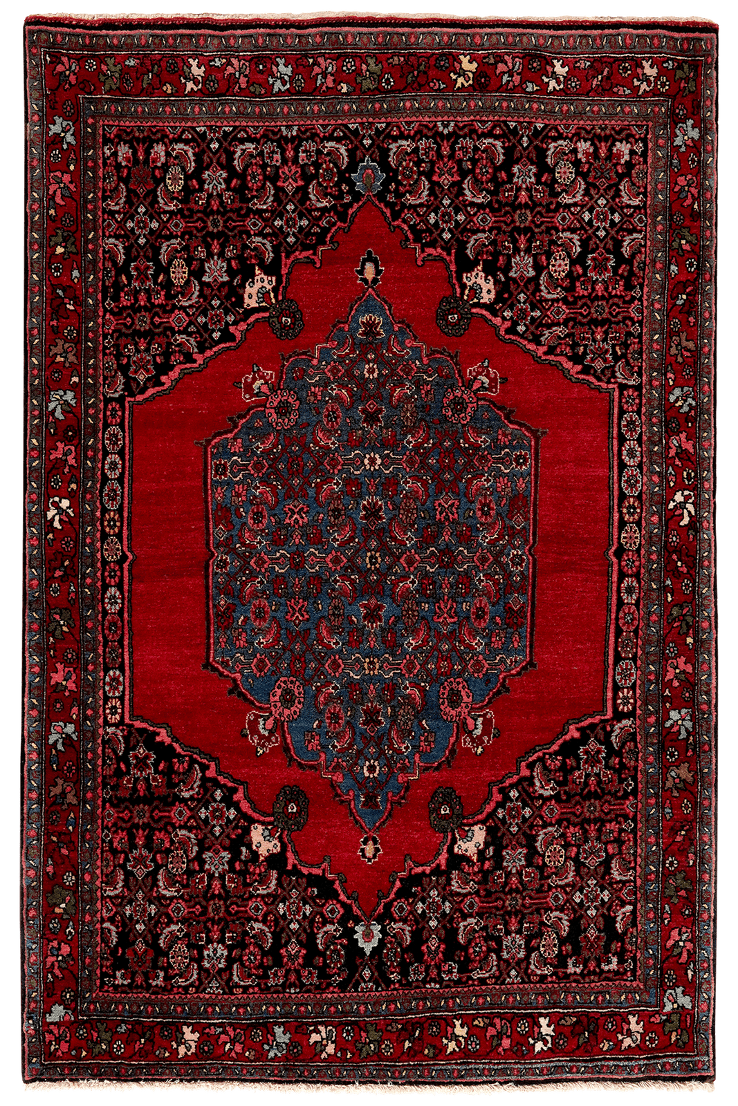 Bidjar — Hand-knotted, 110x168 cm, Multicolor, 100% Virgin Wool | Main view
