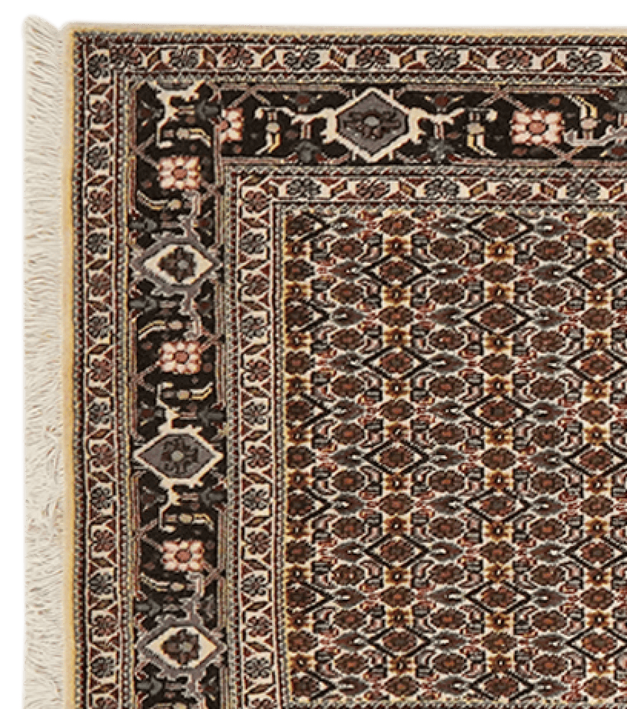 Tabriz 40 Raj — Hand-knotted, 77x295 cm, Beige, 100% Virgin Wool | View 3