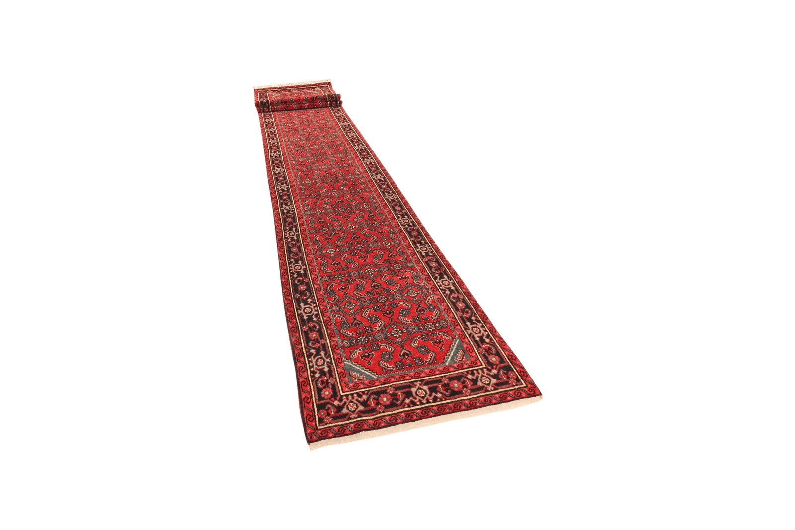 Indjelass — Hand-knotted, 84x614 cm, Red, 100% Virgin Wool | View 5