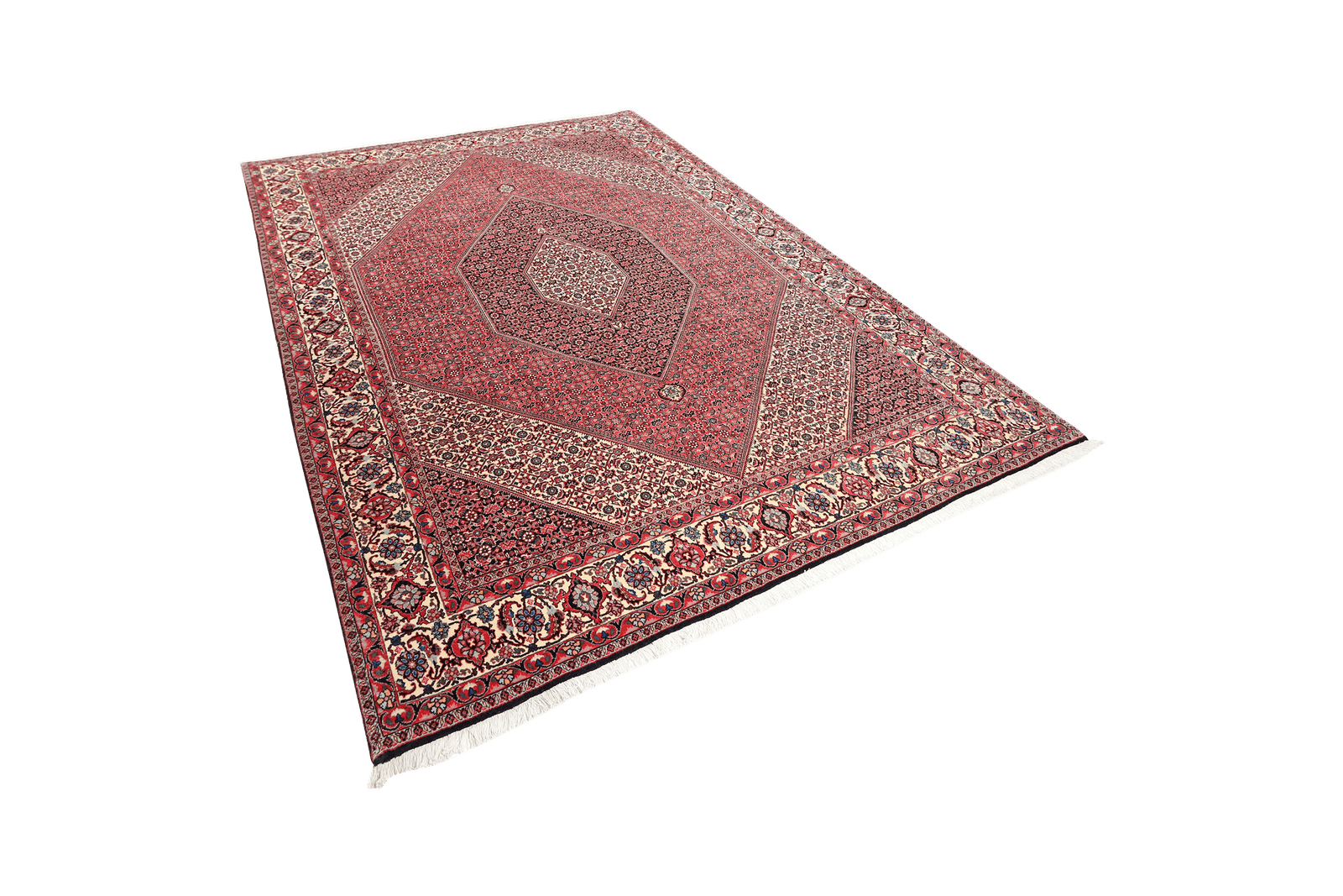 Bidjar — Hand-knotted, 205x302 cm, Red, 100% Virgin Wool | View 5