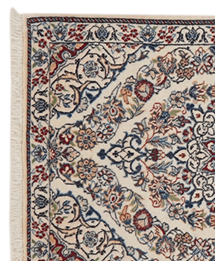 Nain 6La — Hand-knotted, 49x209 cm, Beige, 100% Virgin Wool | View 3