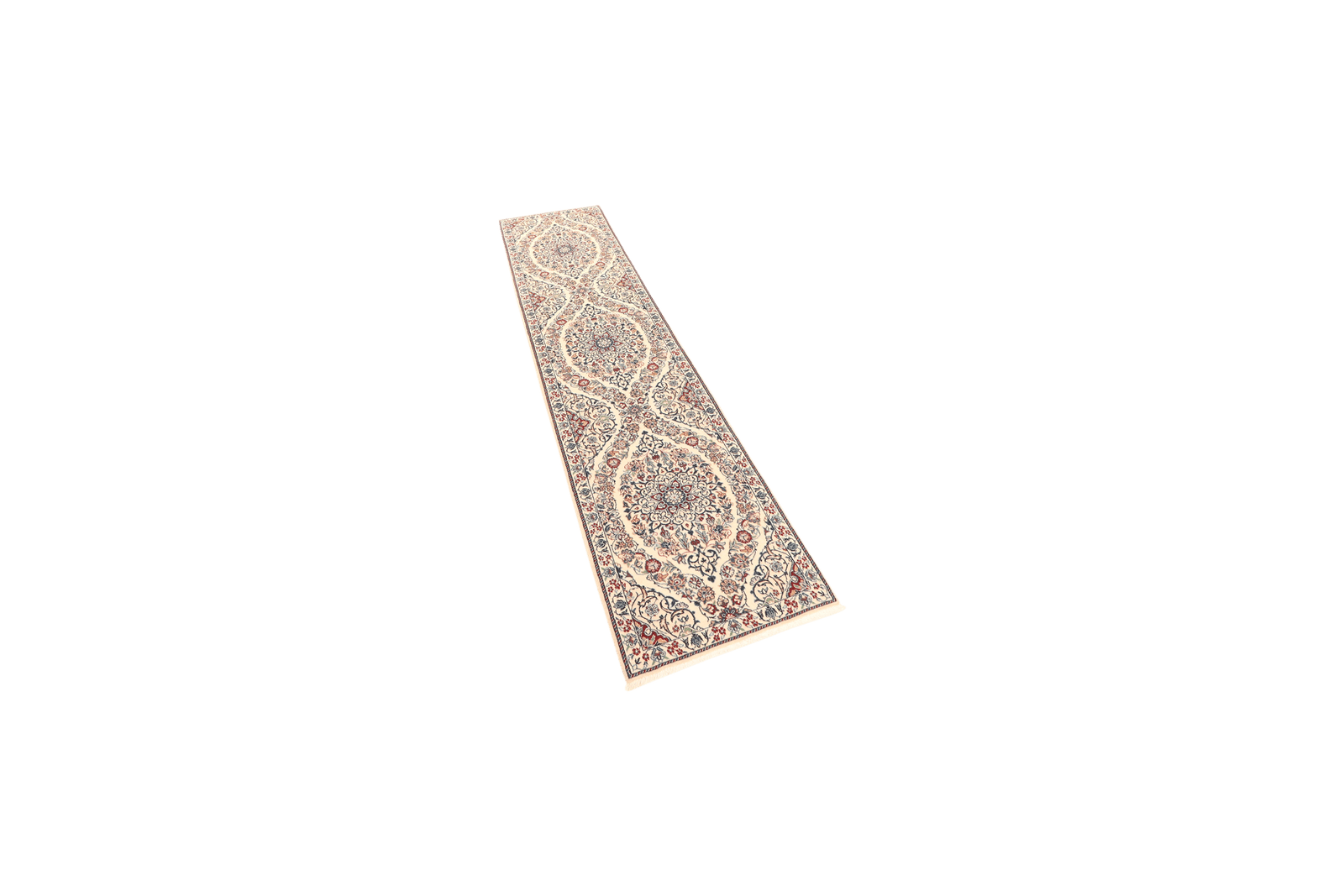 Nain 6La — Hand-knotted, 49x209 cm, Beige, 100% Virgin Wool | View 5