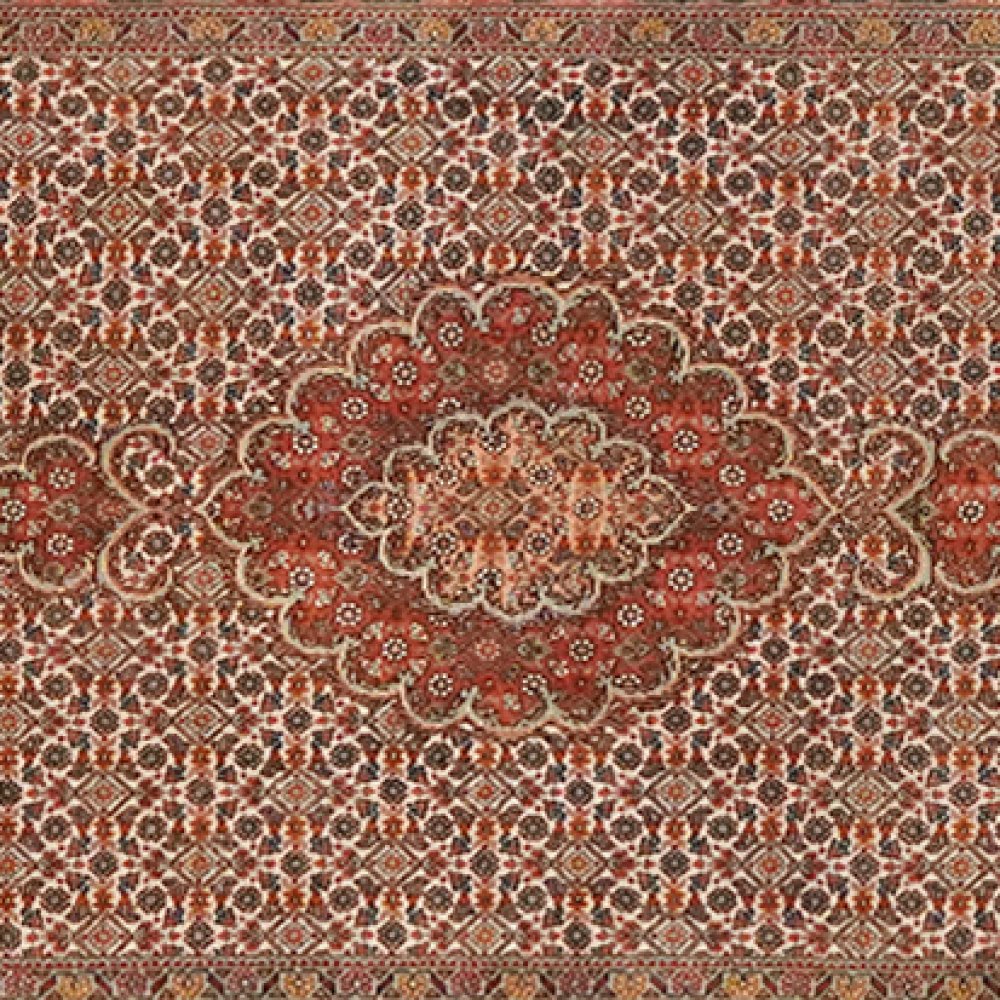 Tabriz 50 Raj — Hand-knotted, 83x301 cm, Beige, 100% Virgin Wool | View 4