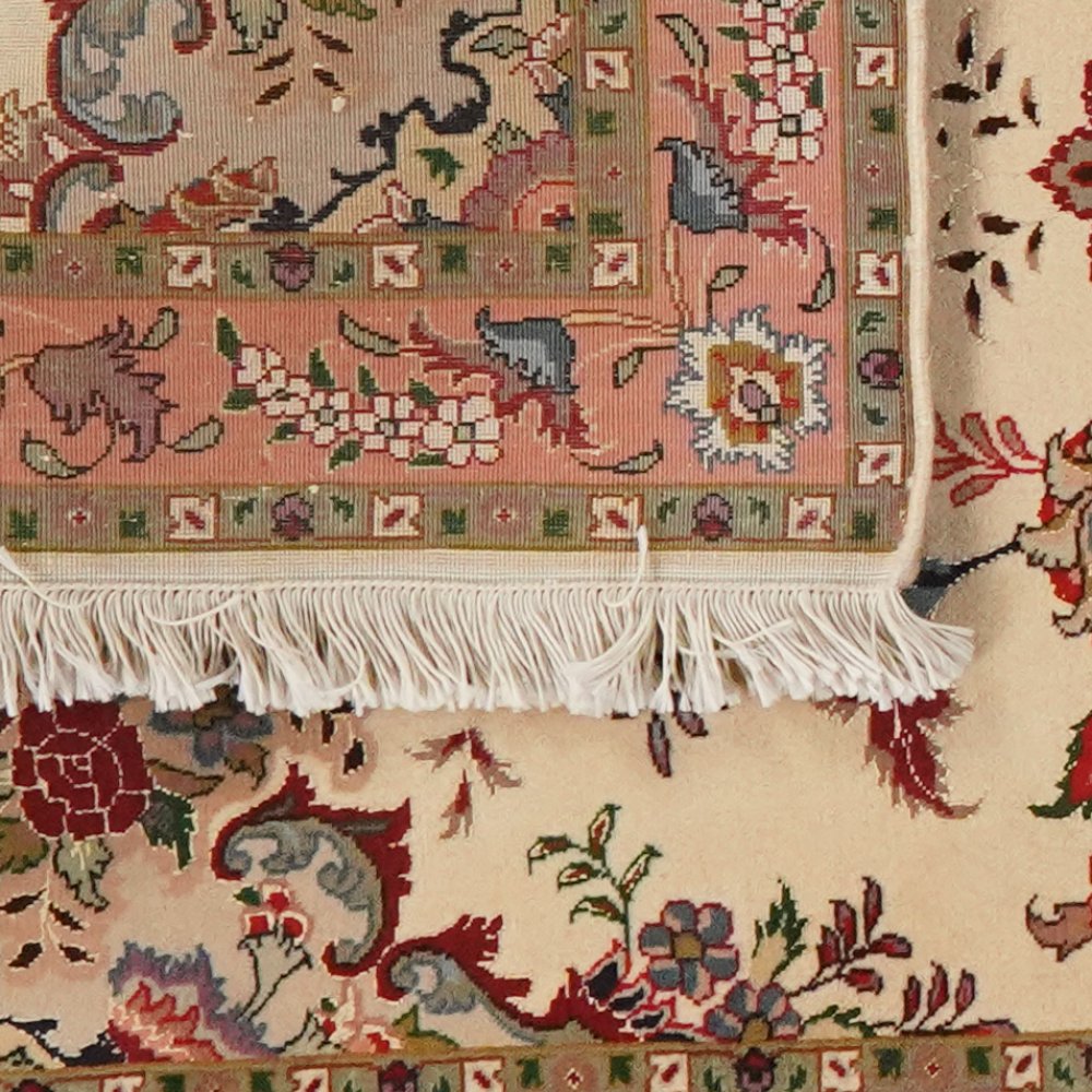 Tabriz 50 Raj — Hand-knotted, 78x205 cm, Beige, 100% Virgin Wool | View 6