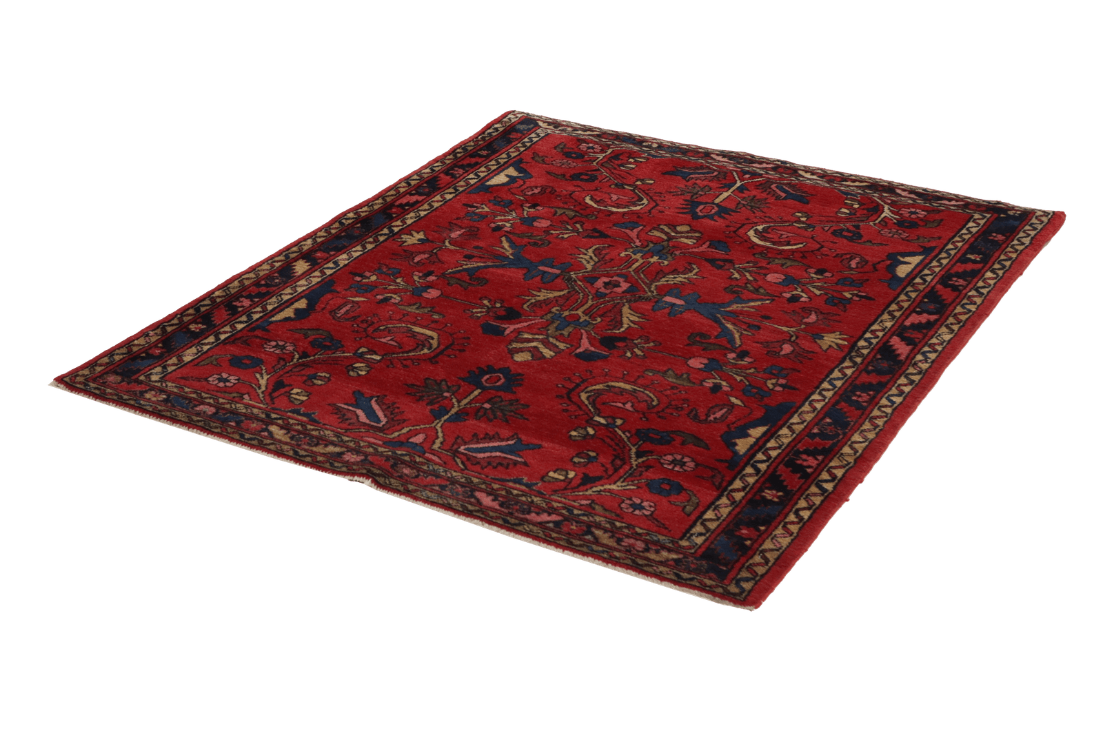 Armanibaf — Hand-knotted, 112x139 cm, Red, 100% Virgin Wool | View 6