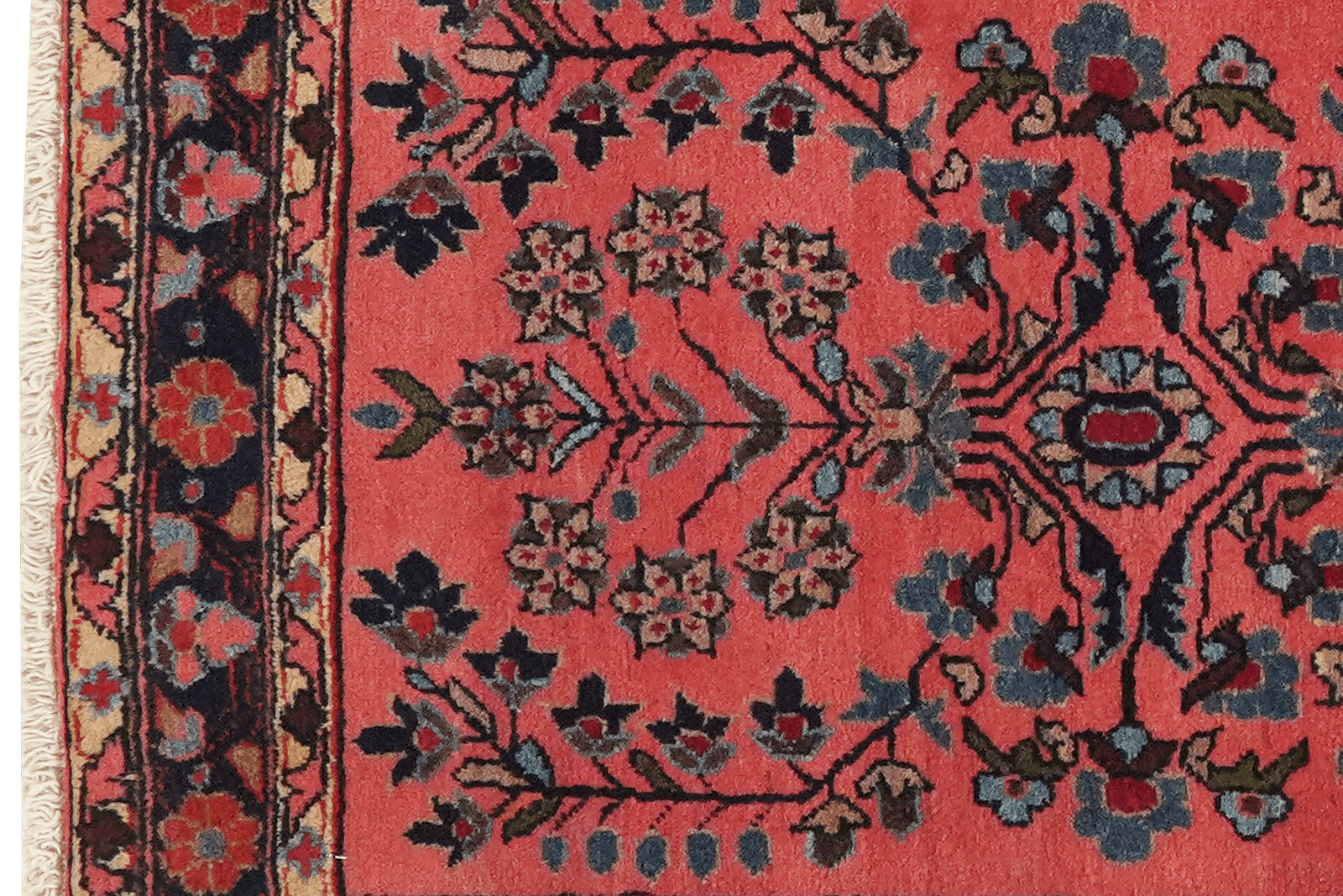 Sarough — Hand-knotted, 60x85 cm, Red, 100% Virgin Wool | View 3