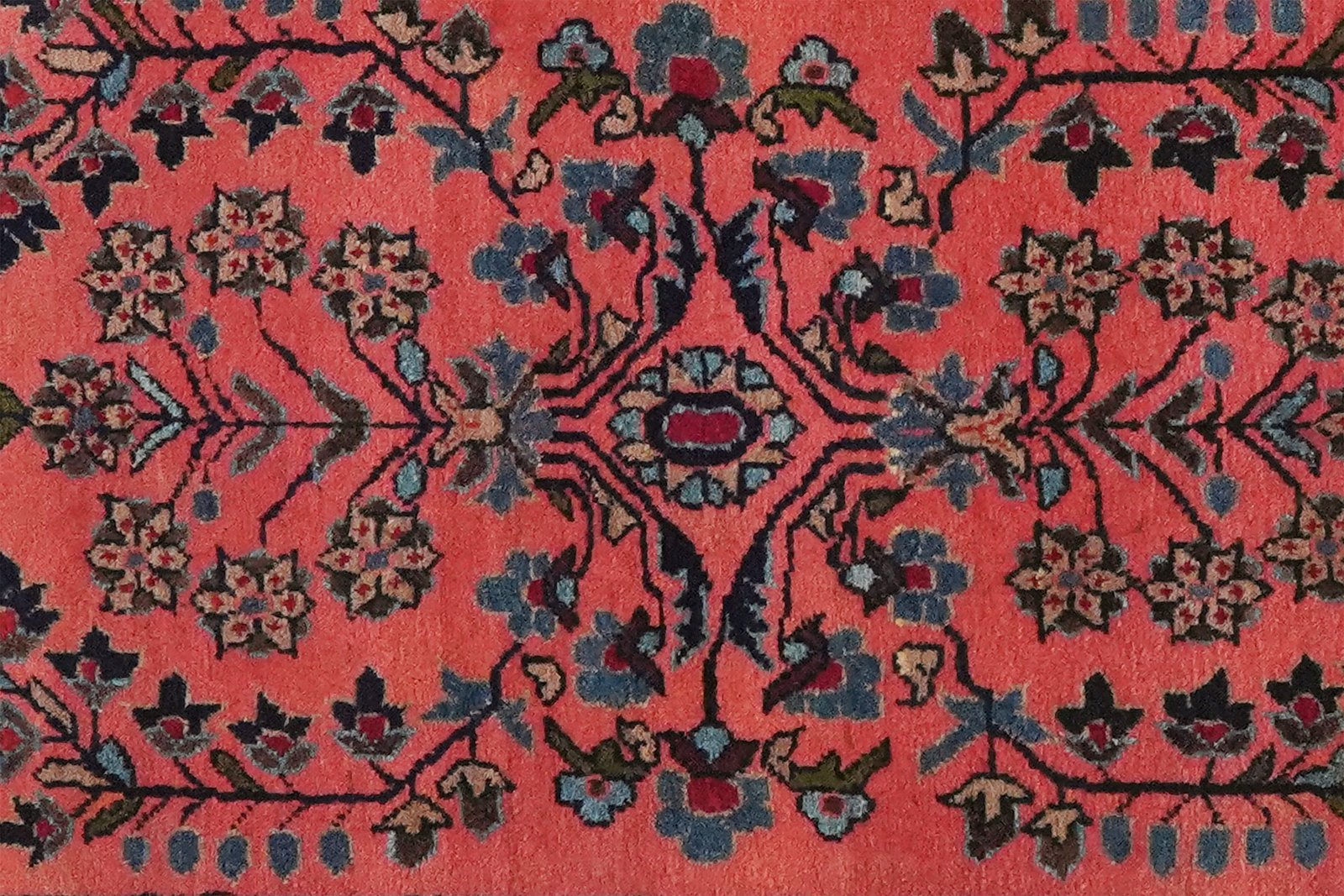 Sarough — Hand-knotted, 60x85 cm, Red, 100% Virgin Wool | View 4