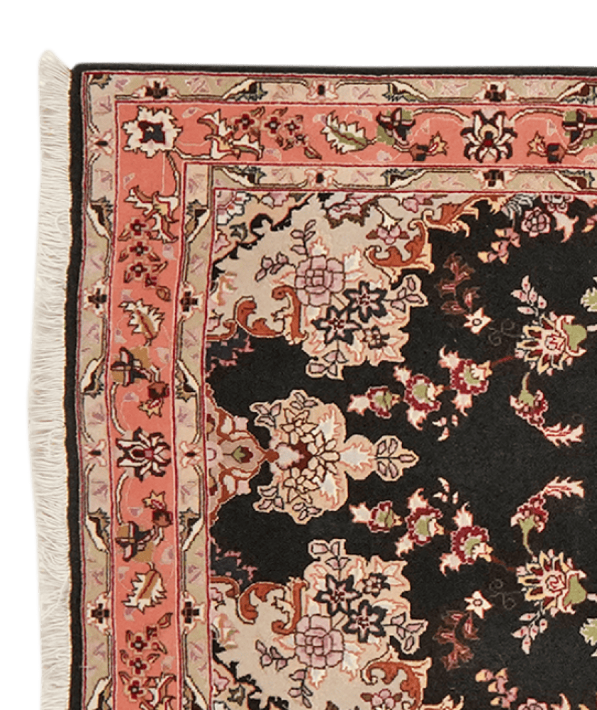 Tabriz 50 Raj — Hand-knotted, 79x220 cm, Blue, 100% Virgin Wool | View 3