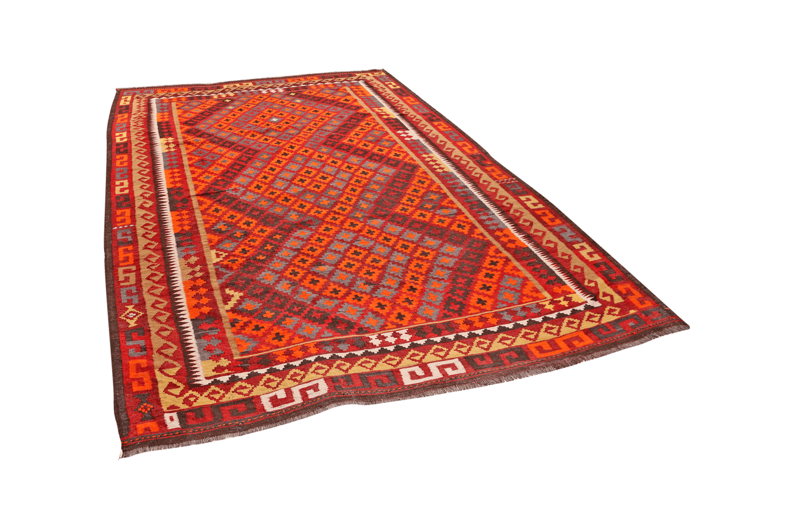 Kelim Belutch Old — Handmade, 200x326 cm, Multicolor, 100% Virgin Wool | View 5