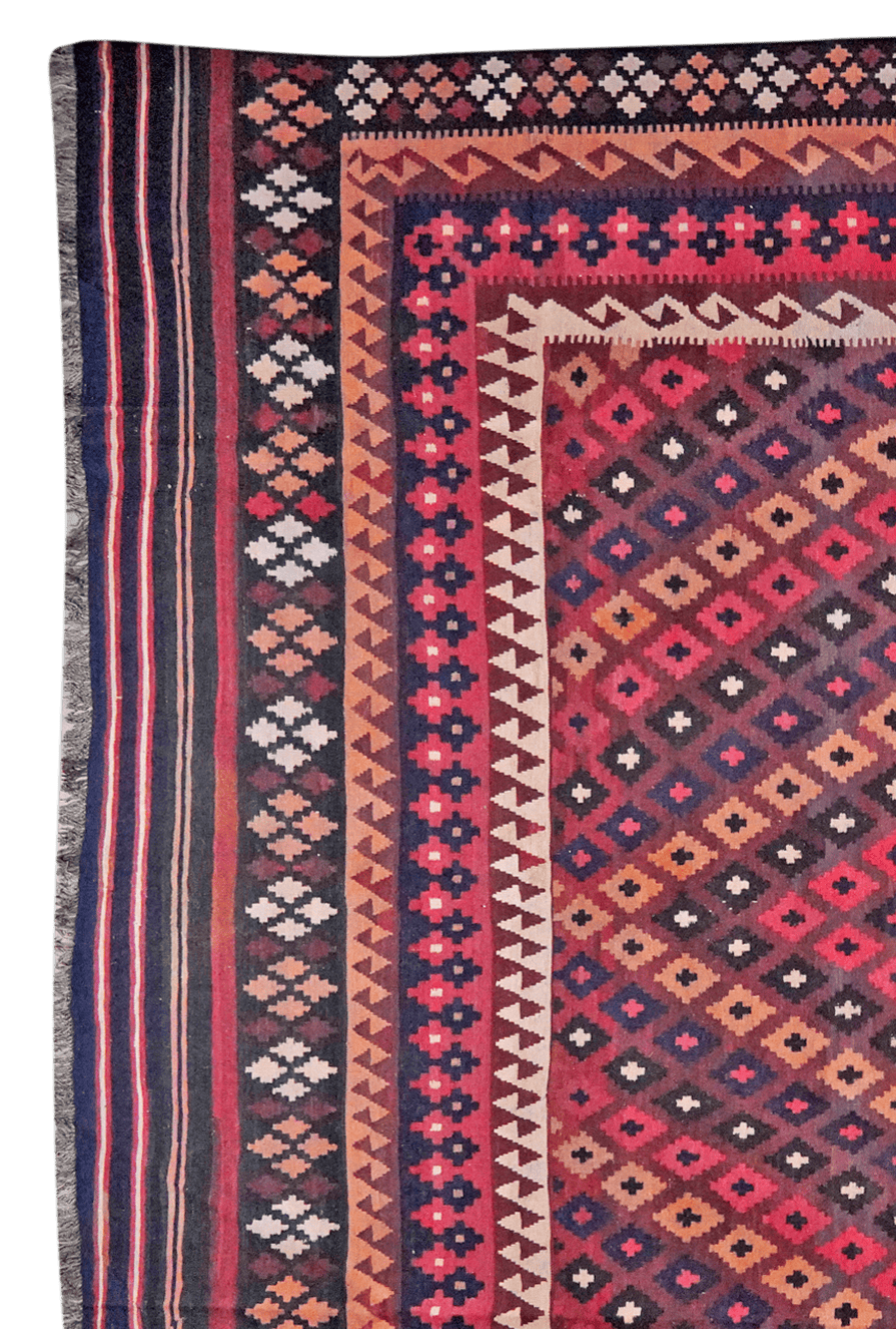 Kelim Belutch Old — Handmade, 314x515 cm, Red, 100% Virgin Wool | View 3