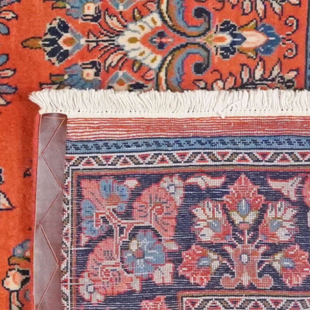 Sarough — Hand-knotted, 134x205 cm, Red, 100% Virgin Wool | View 6