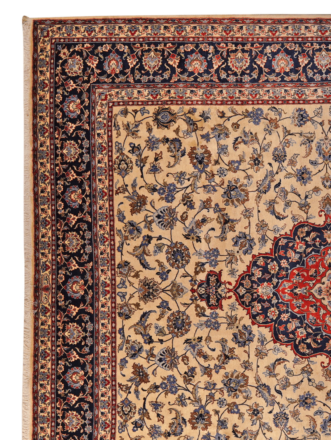 Kashan — Hand-knotted, 310x349 cm, Brown, 100% Virgin Wool | View 3