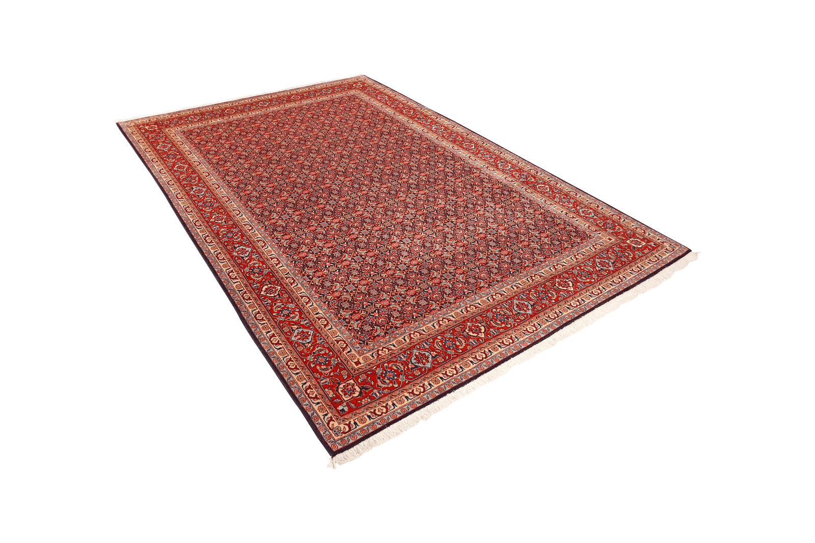Tabriz Old — Hand-knotted, 199x292 cm, Blue, 100% Virgin Wool | View 5