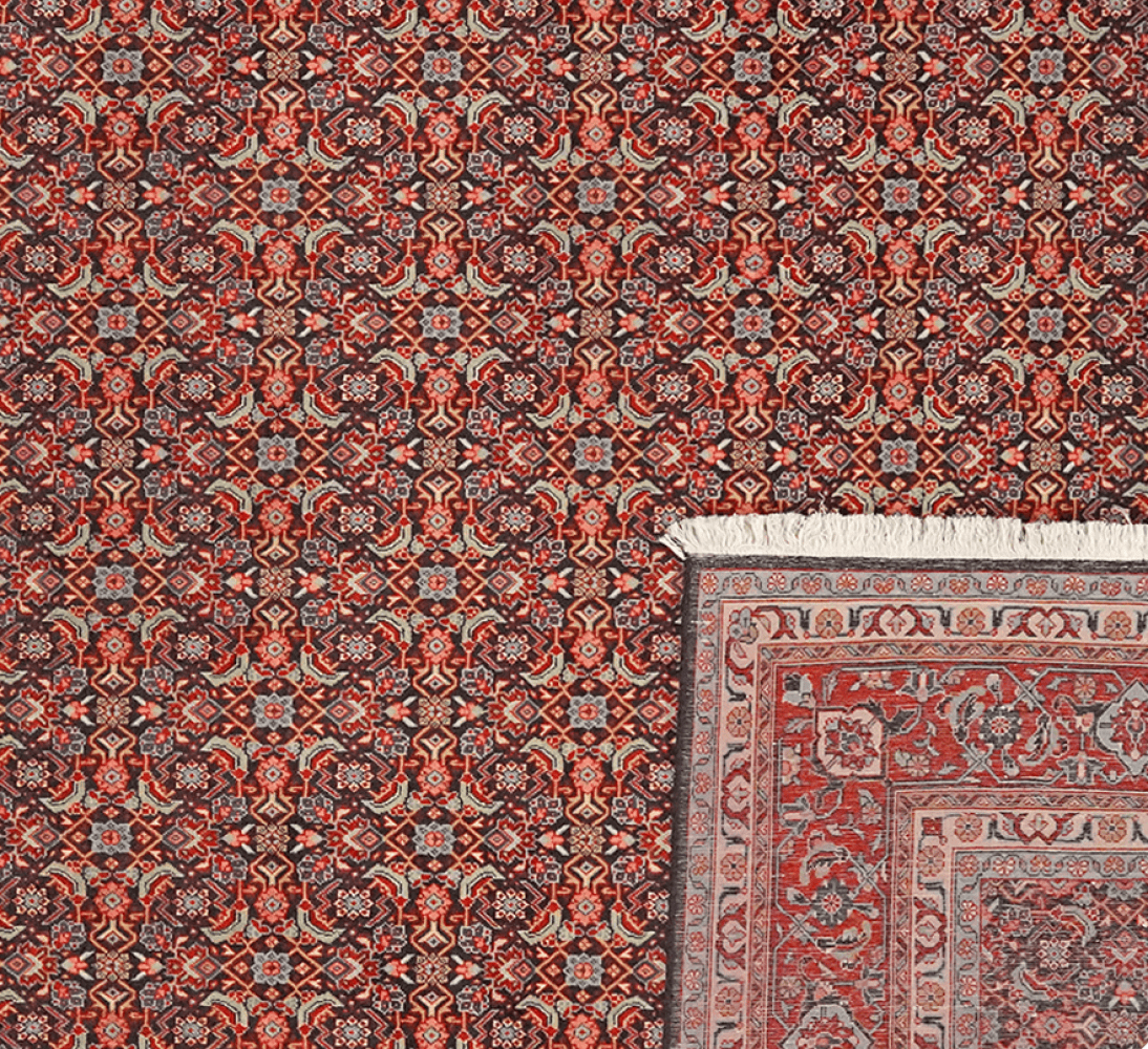 Tabriz Old — Hand-knotted, 199x292 cm, Blue, 100% Virgin Wool | View 6