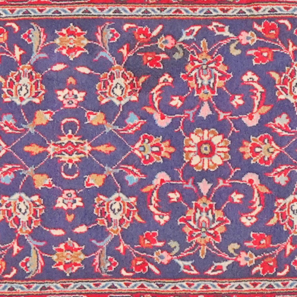 Ardakan — Hand-knotted, 75x270 cm, Blue, 100% Virgin Wool | View 4
